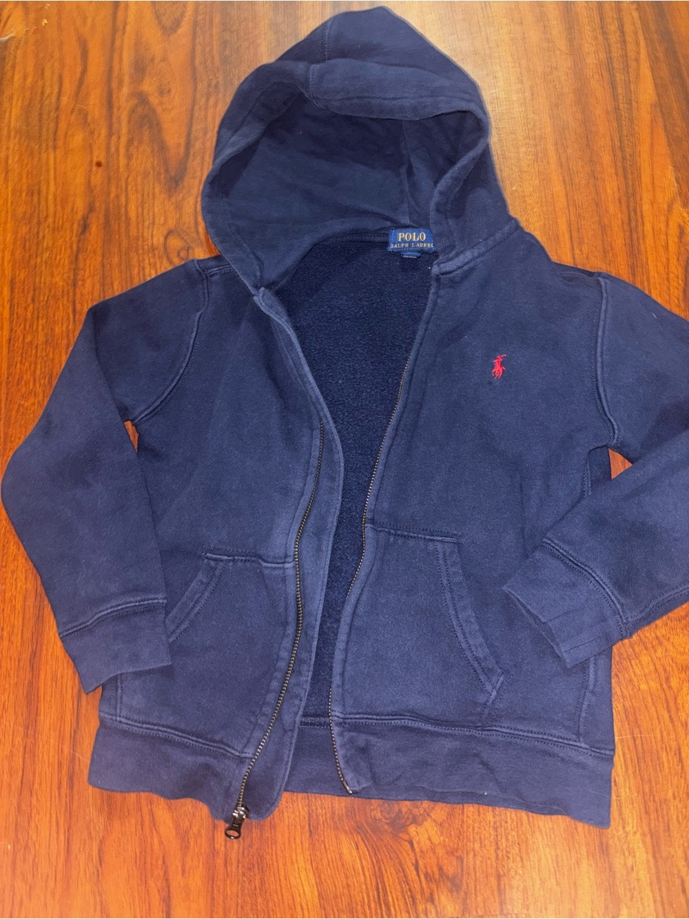 Polo by Ralph Lauren Kids Navy Hoodie with Red Pony